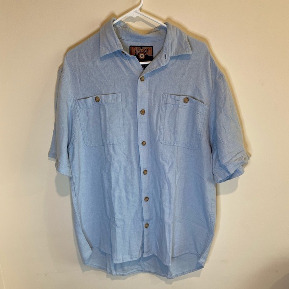 Duluth Trading Gauzy Cotton Blend Shirt Size Large - Picture 4 of 7